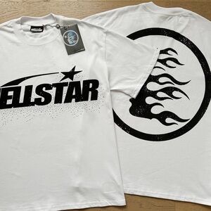 Hellstar White Graphic Tee - Short Sleeve